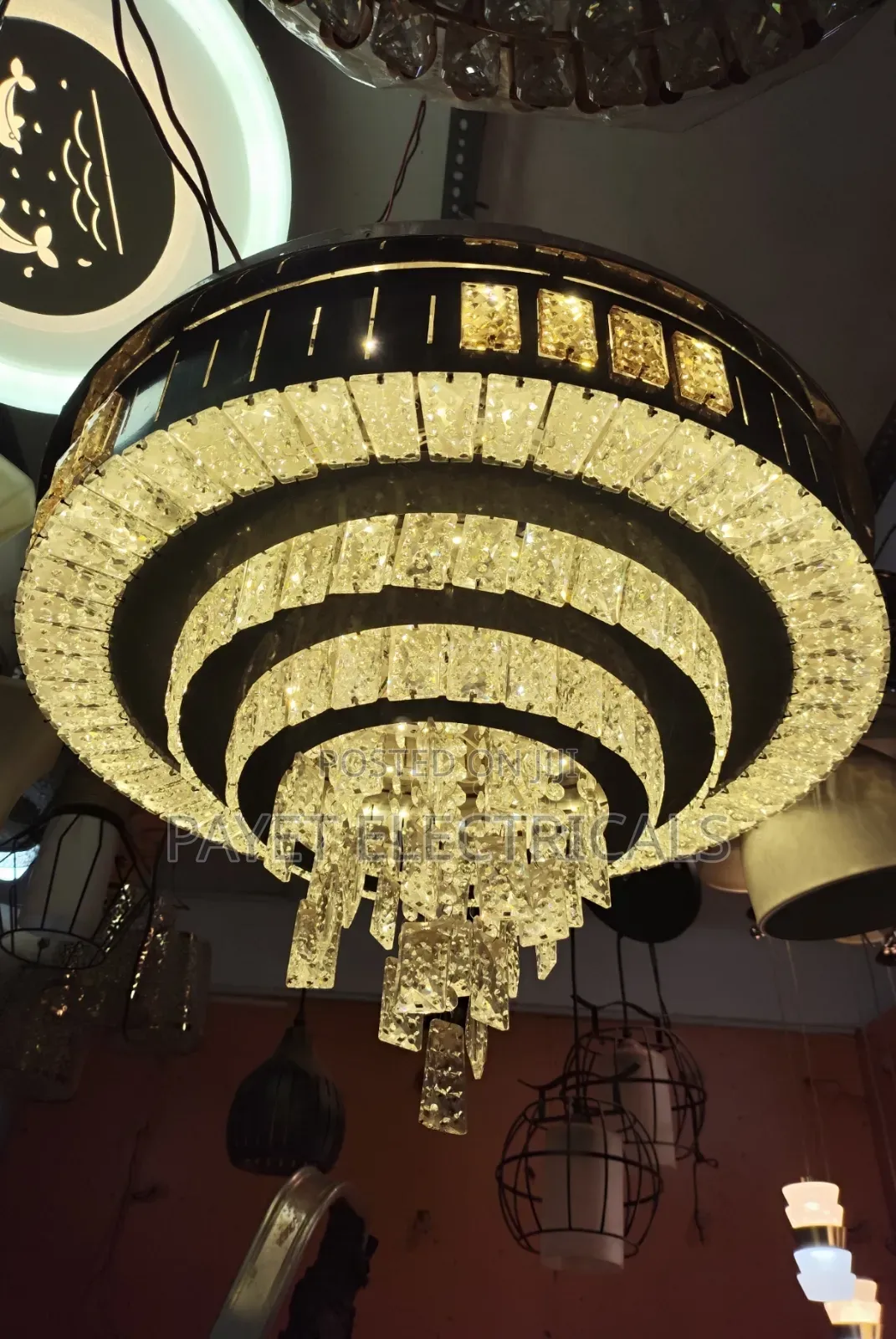 Colour Changing Chandelier for Sitting Room