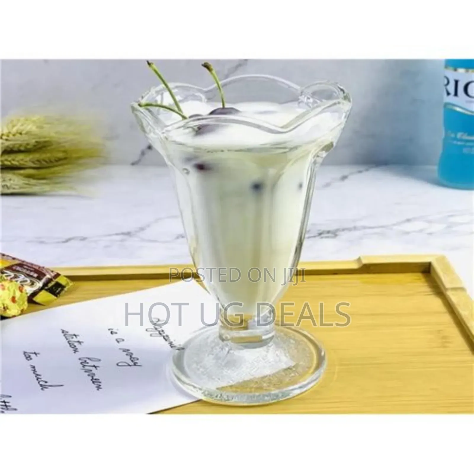 6 Pieces Milk Shakes/Ice Cream/Cocktail Glasses-transparent