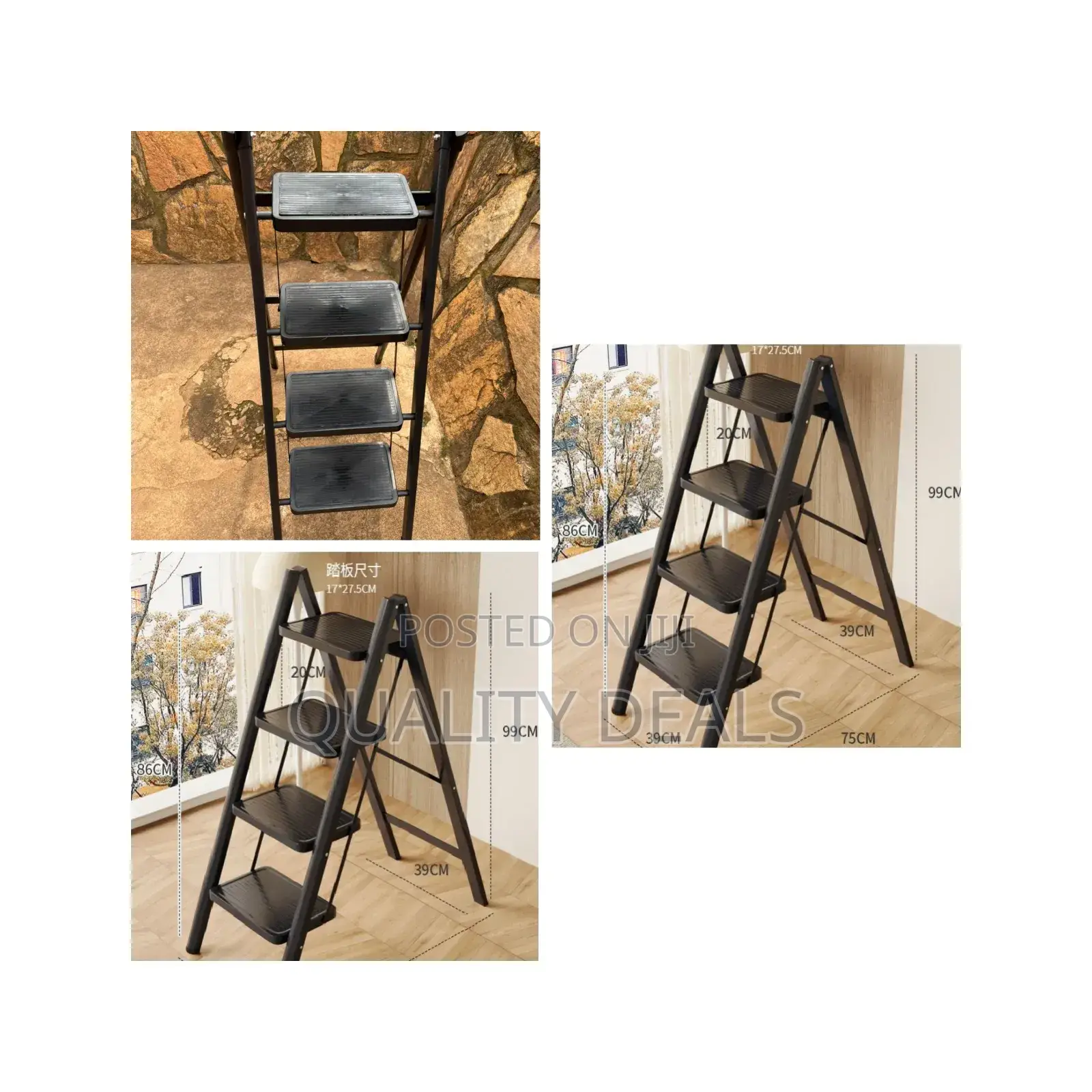 Foldable 4 Step Ladder