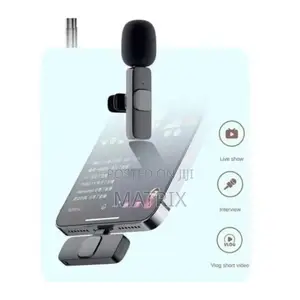 Dual Wireless Lavalier Microphone Plug and Play