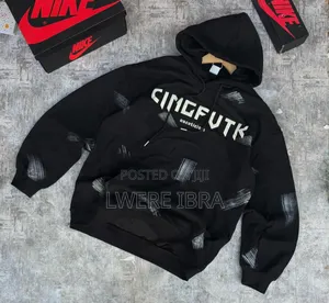 Unisex Black Hoodies Big Size