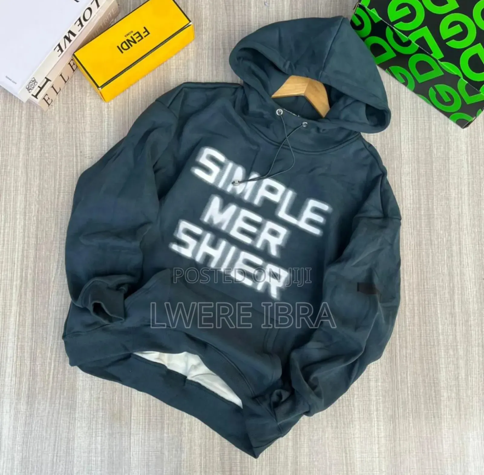 Unisex Black Hoodies Big Size