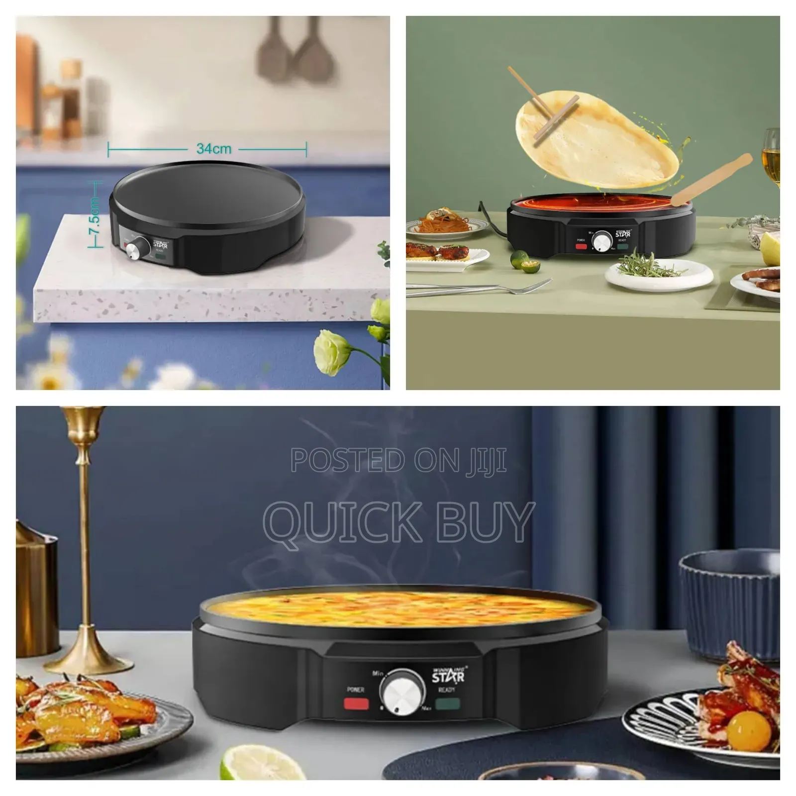 New Winningstar 34cm Chapatti Maker