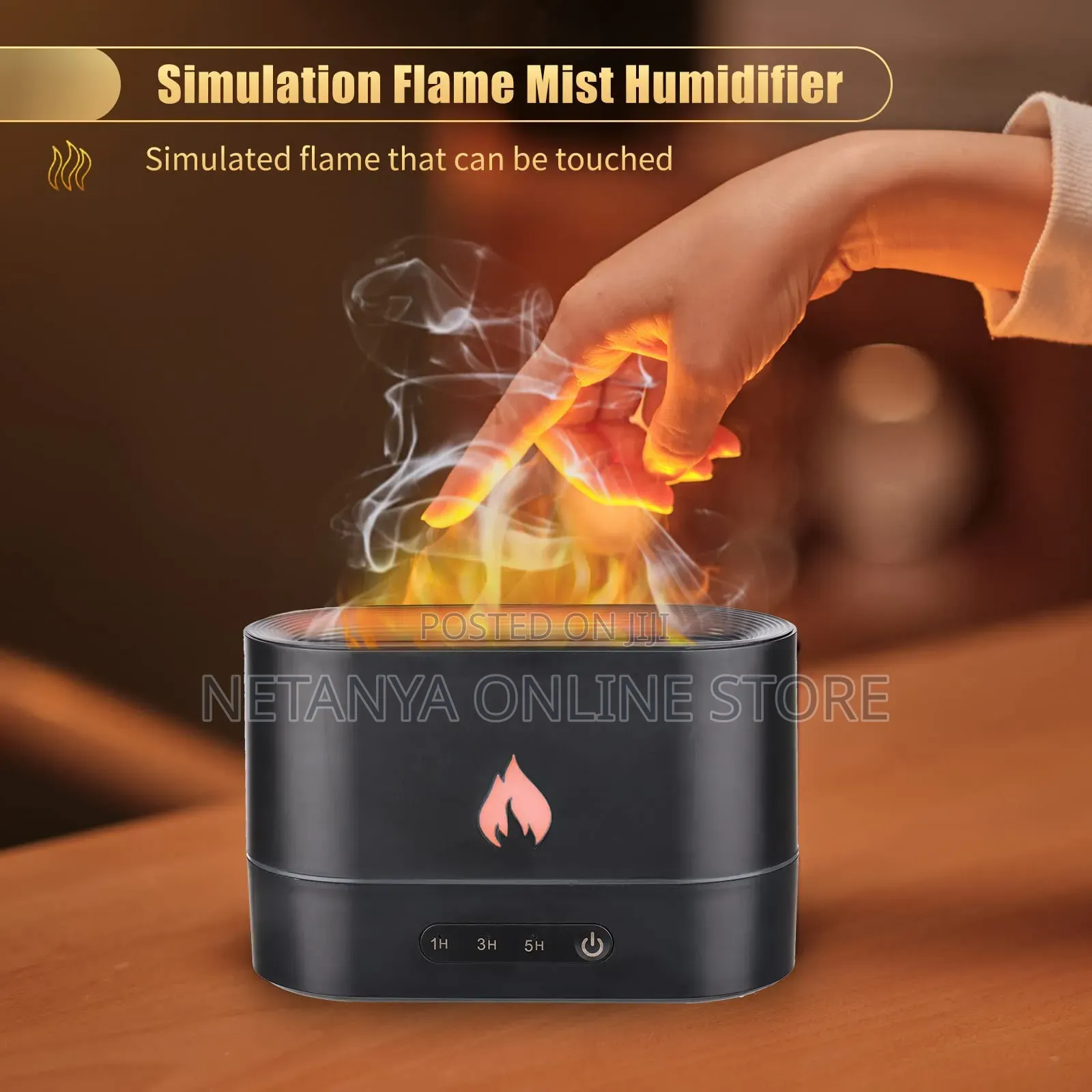 Simulation Flame Aroma Humidifier