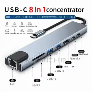 8-in-1 Usb-C Docking Station Hdmi Usb 3.0 for Macbook Laptop