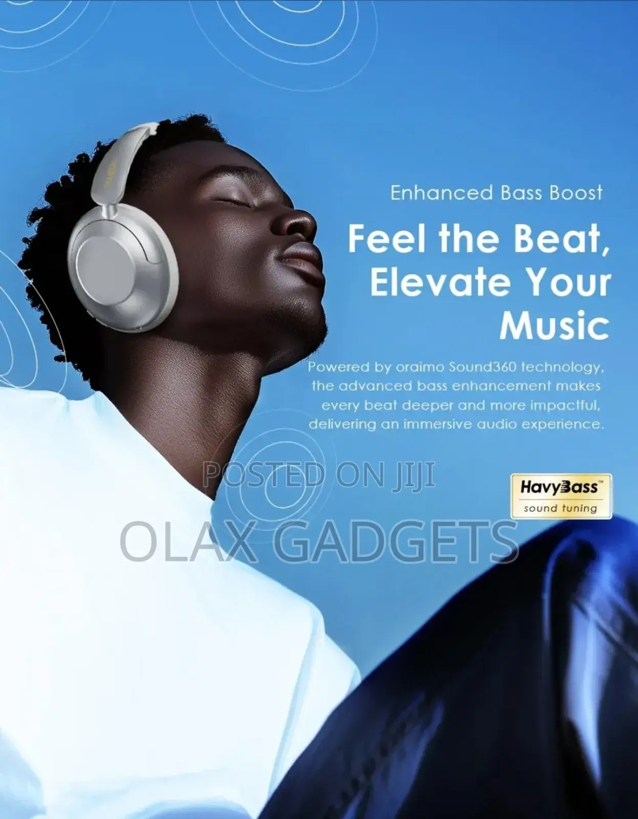 Oraimo Boompop Pro Anc Over-Ear Headphones