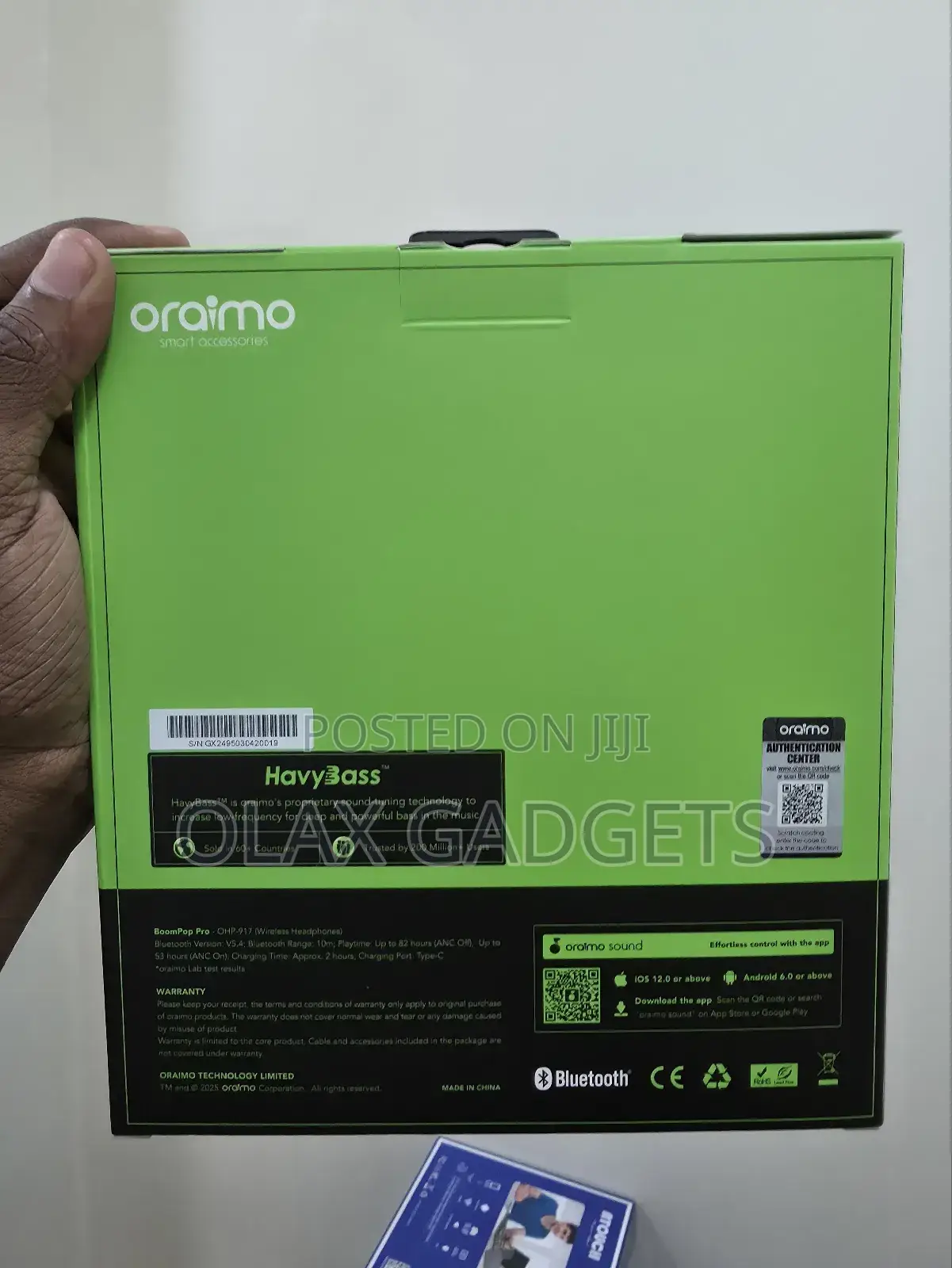 Oraimo Boompop Pro Anc Over-Ear Headphones