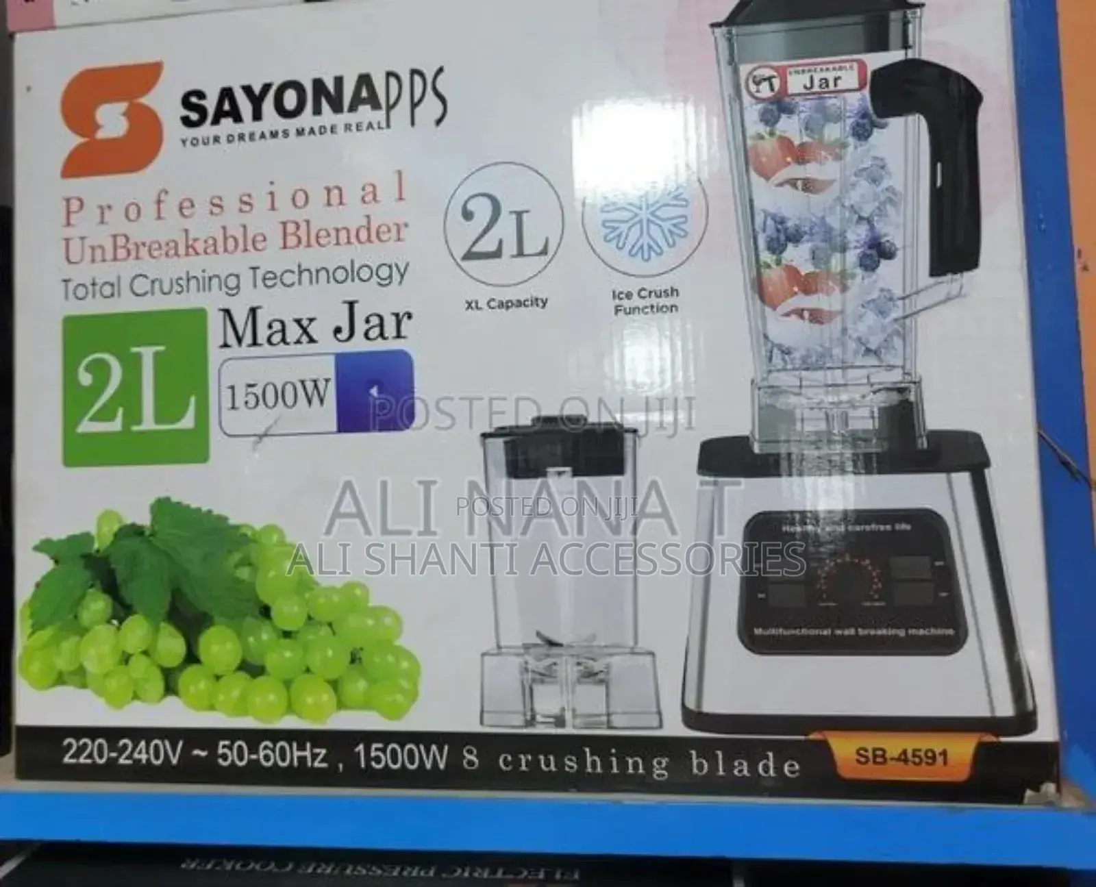2l Sayona Professional Unbreakable Blender