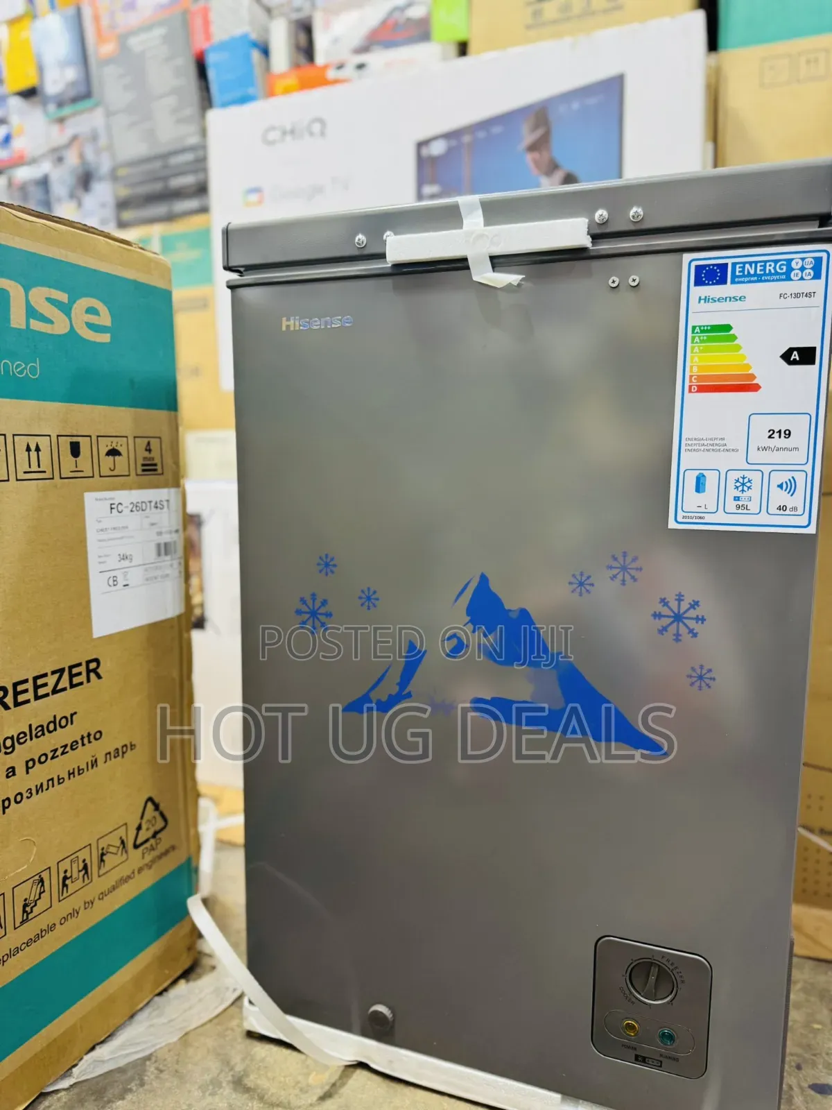 Hisense 130 Liters Deep Chest Freezer -grey 3 Years Warranty