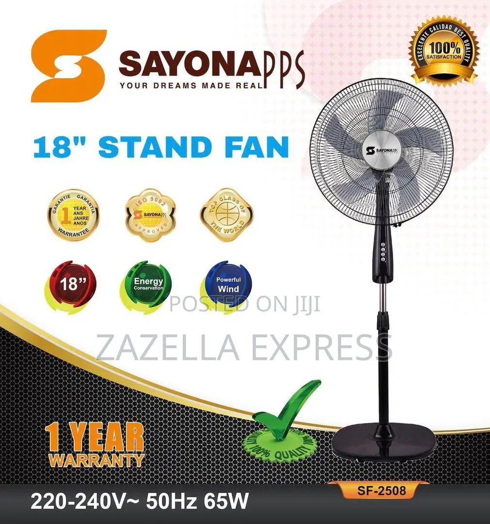 Sayona 18” Stand Fan Sf-2508