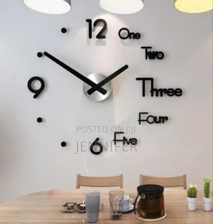 Modern Design Clock Large 3d Diy Wall Clock