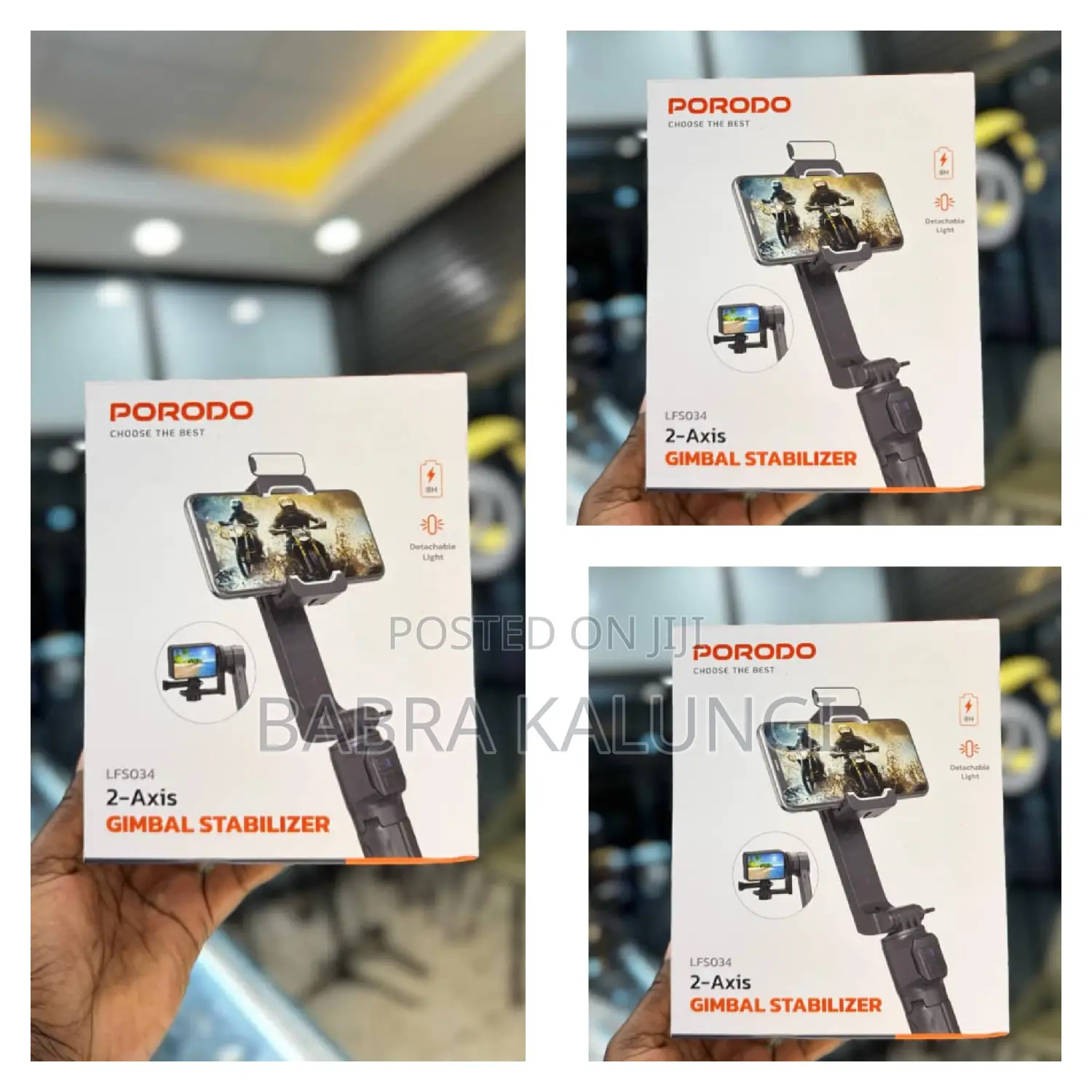 Porodo 2-Axis Gimbal Stablizer