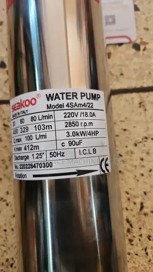 Submersible Water Pump 412m Head