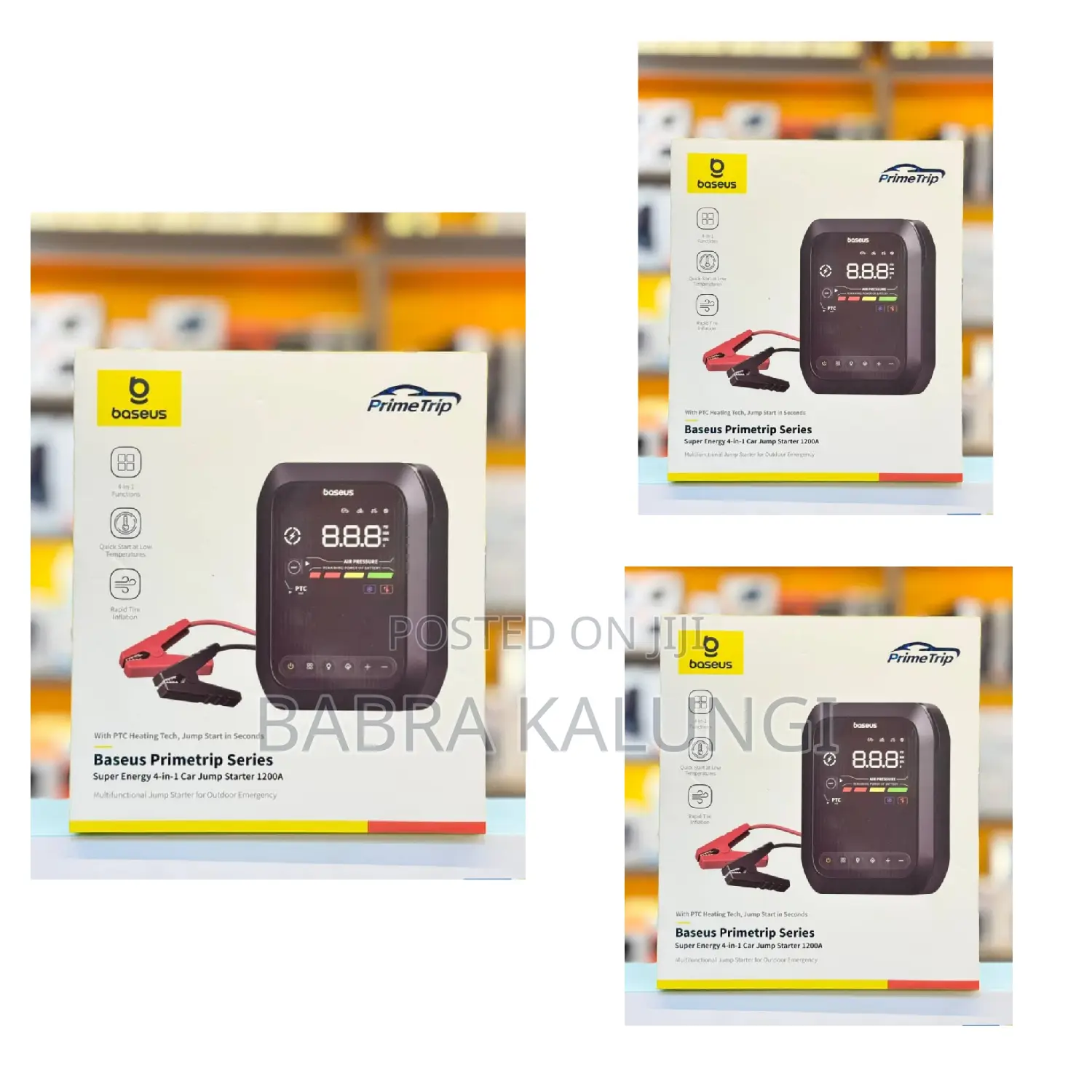 Portable 4 in 1 Car Jumper Starter