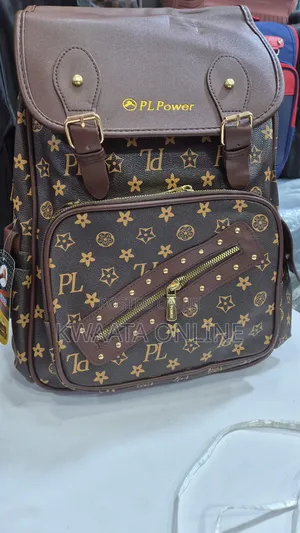Leather Laptop Backpack College Bookbag for Work /Travel