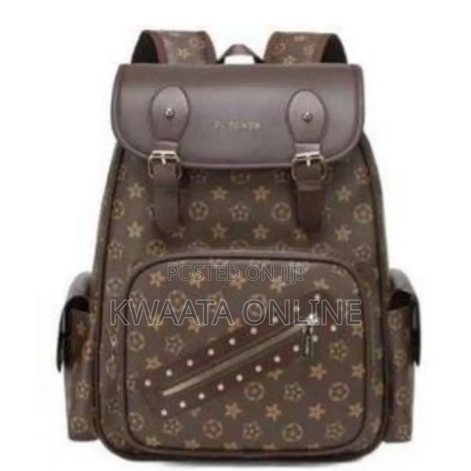 Leather Laptop Backpack College Bookbag for Work /Travel