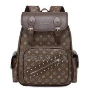Leather Laptop Backpack College Bookbag for Work /Travel