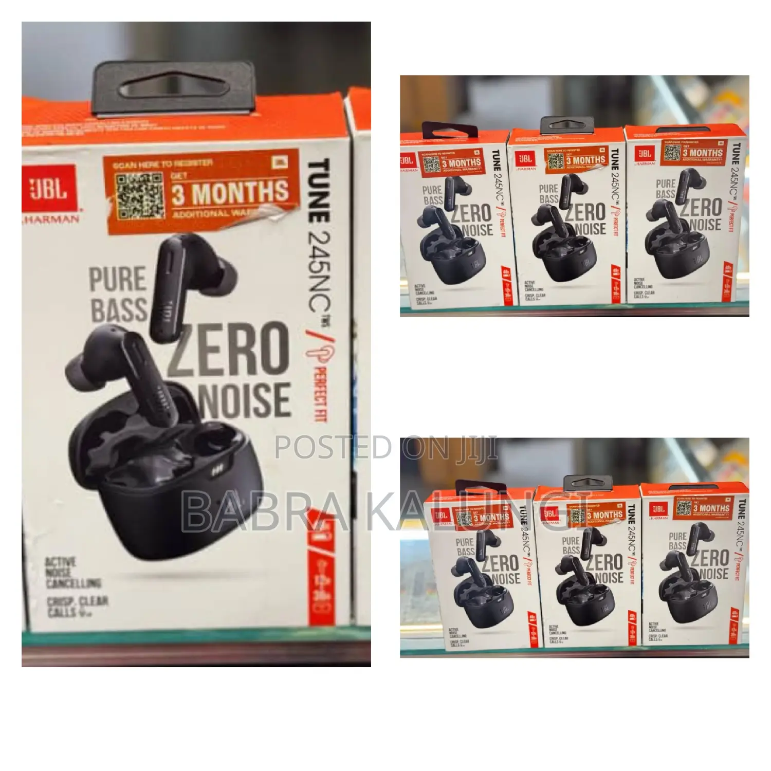 Tune 245nc Pure Base Zero Noise Earbuds