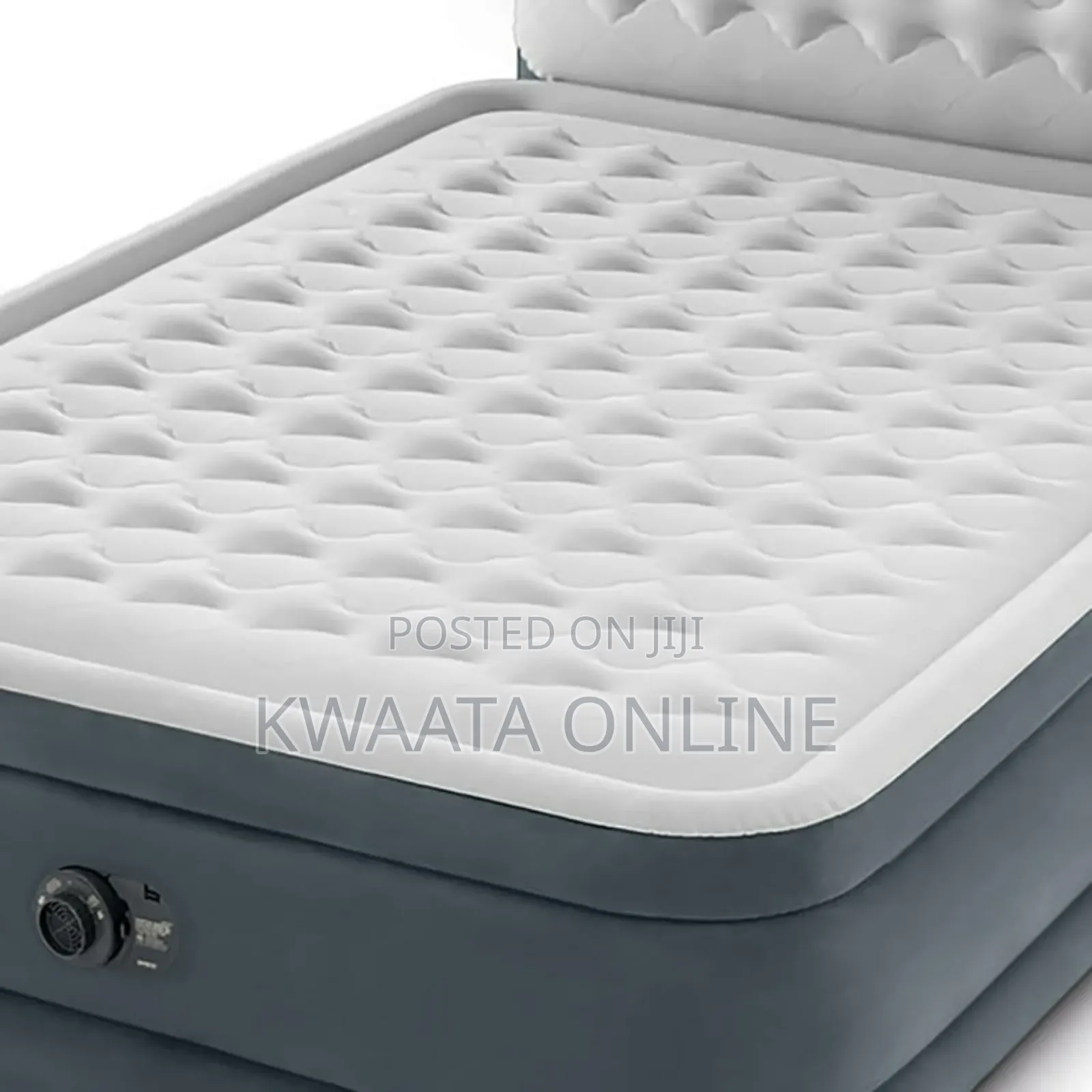 Intex Dura Beam Air Bed Mattress Fiber Ultra Plush Headboard