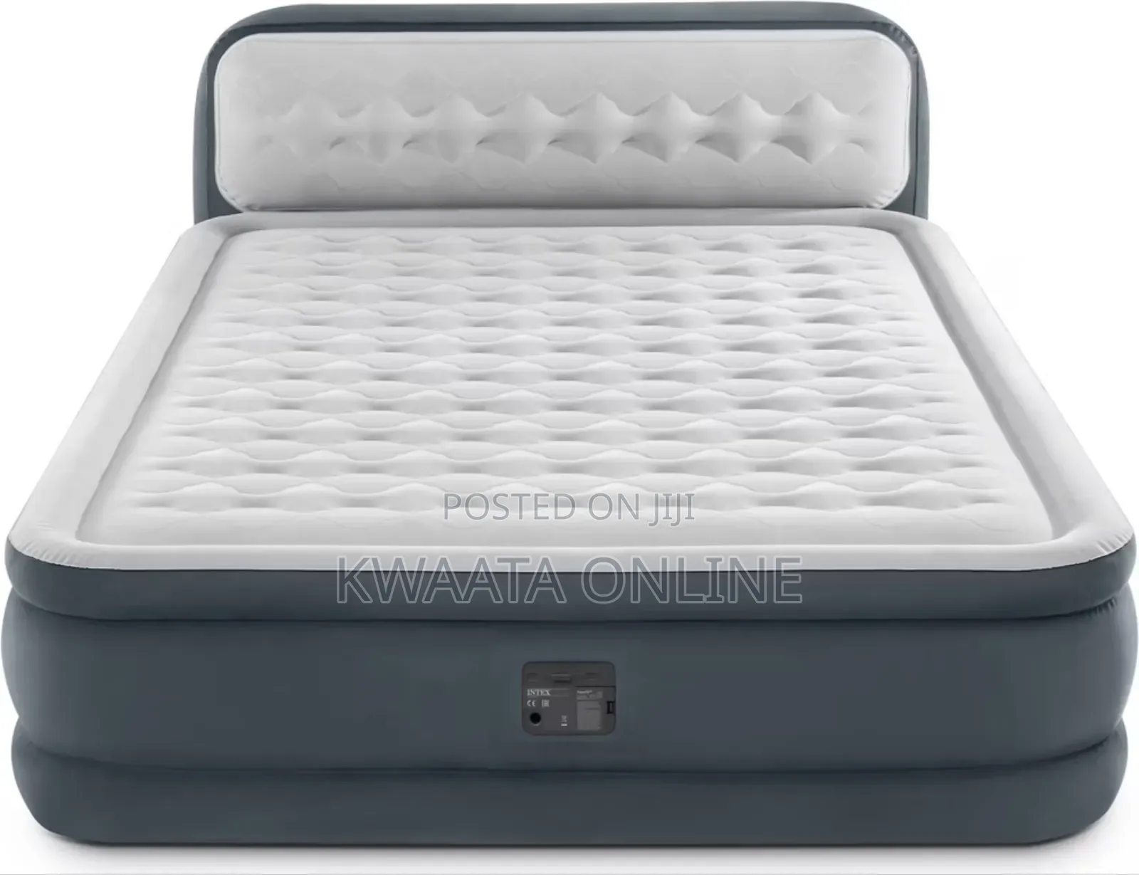 Intex Dura Beam Air Bed Mattress Fiber Ultra Plush Headboard
