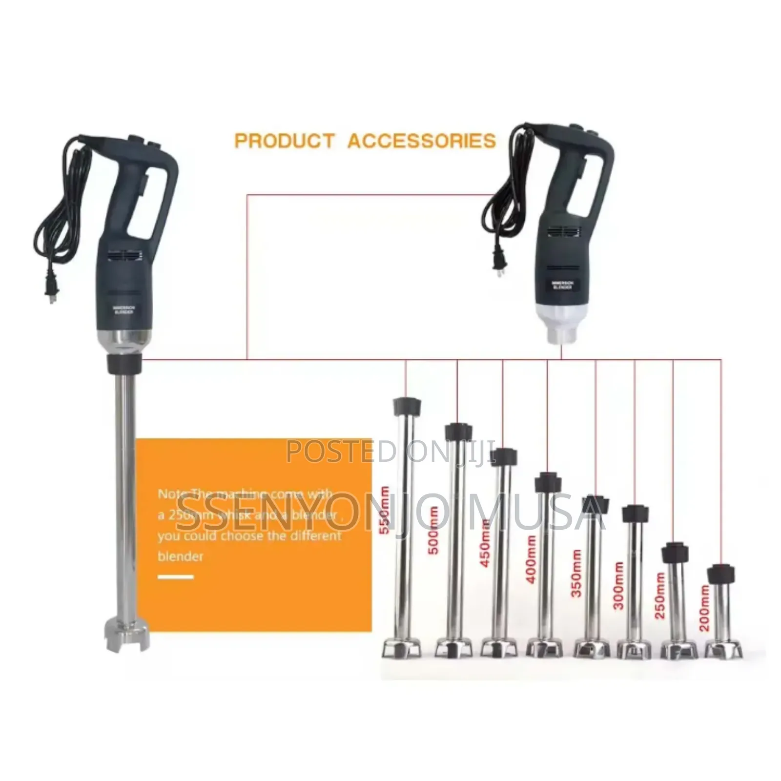 Heavy Duty Commercial Hand Blender - 500w