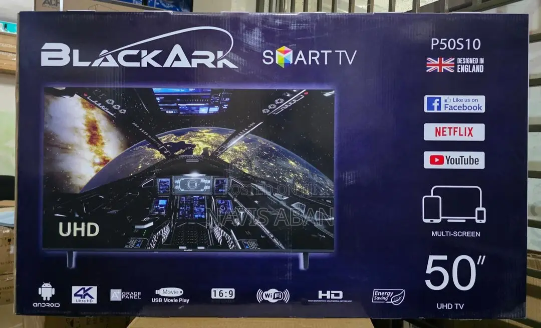 Black Ark 55 Inches Smart Tv With Free To Air