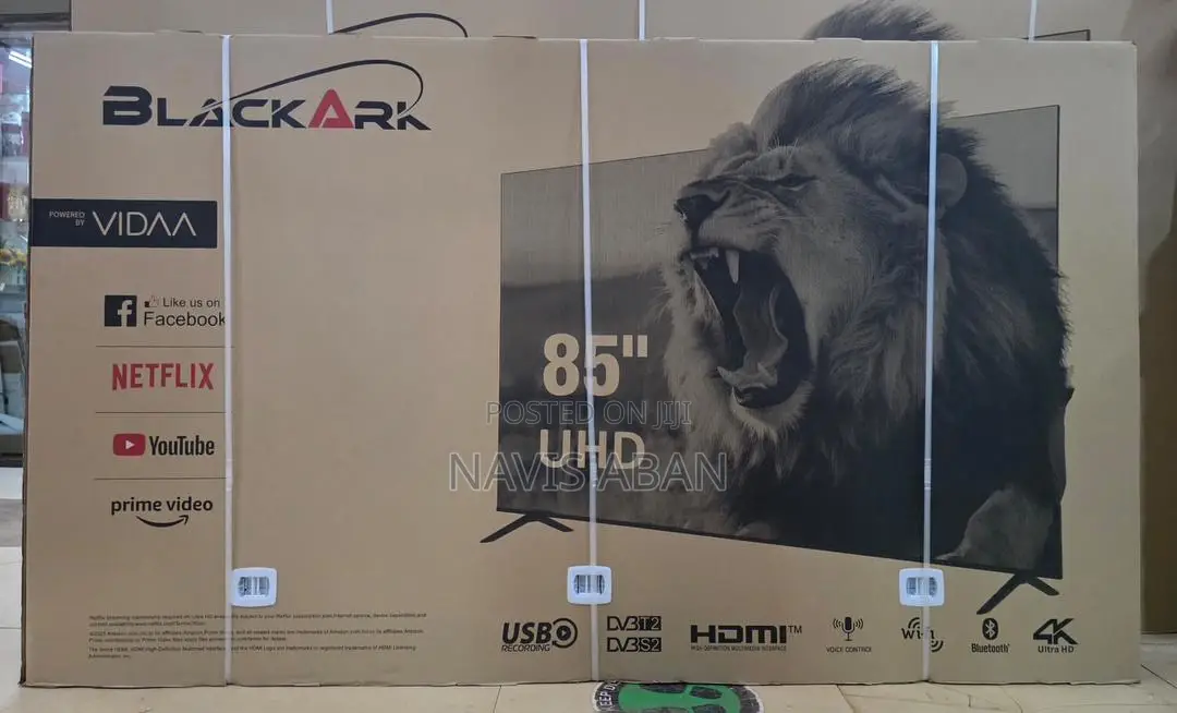 Black Ark 85 Inches Smart Tv With Free To Air