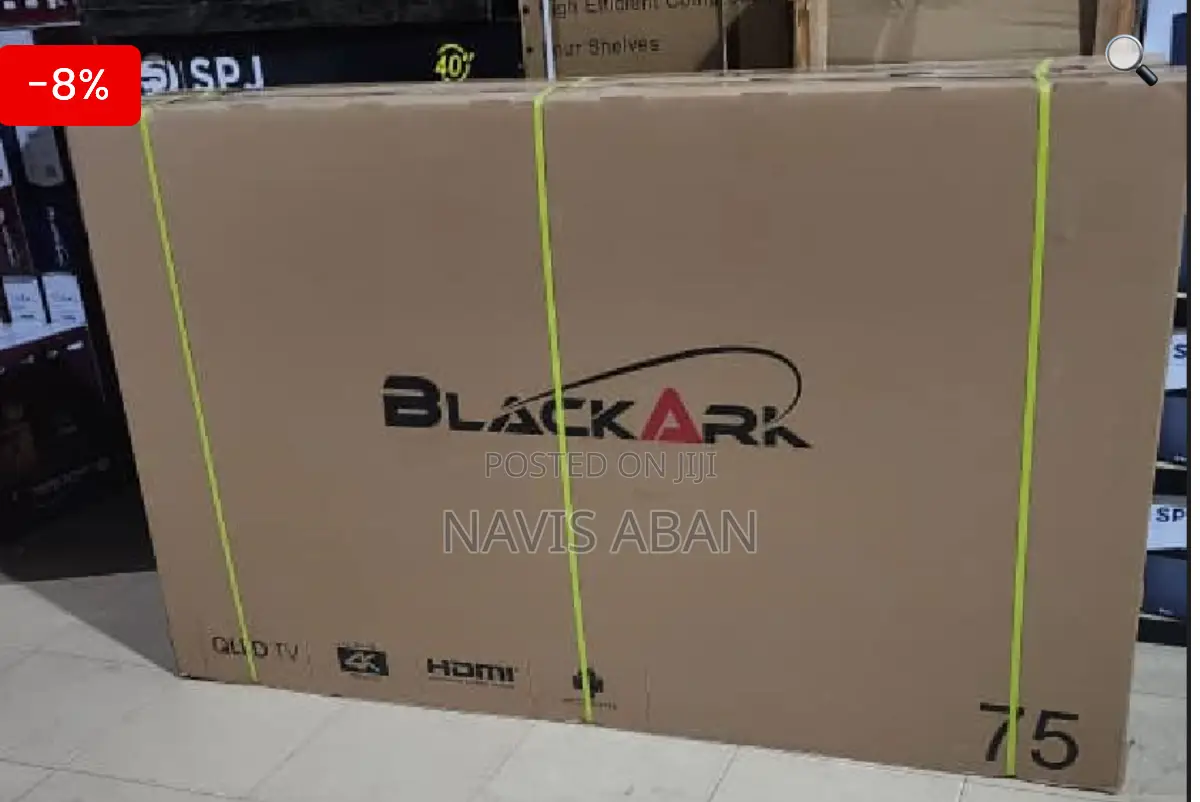 Black Ark 75 Inches Smart Tv 4k Uhd With Free To Air