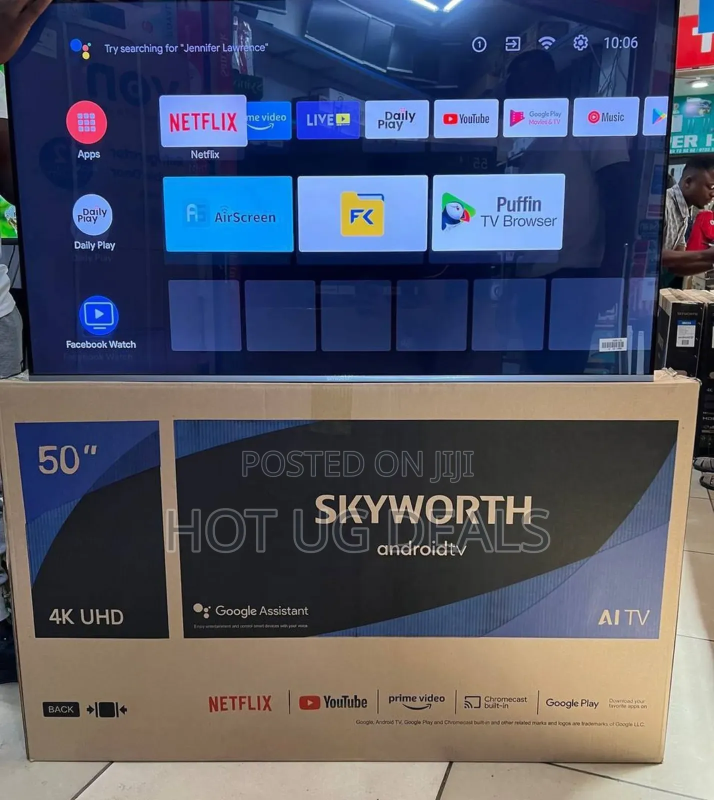 Skyworth 50 Inch Smart Tv, Roku Google Tv With Chromecast