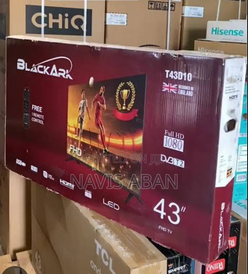 Black Ark 43 Inches Digital Tv With Free To Air