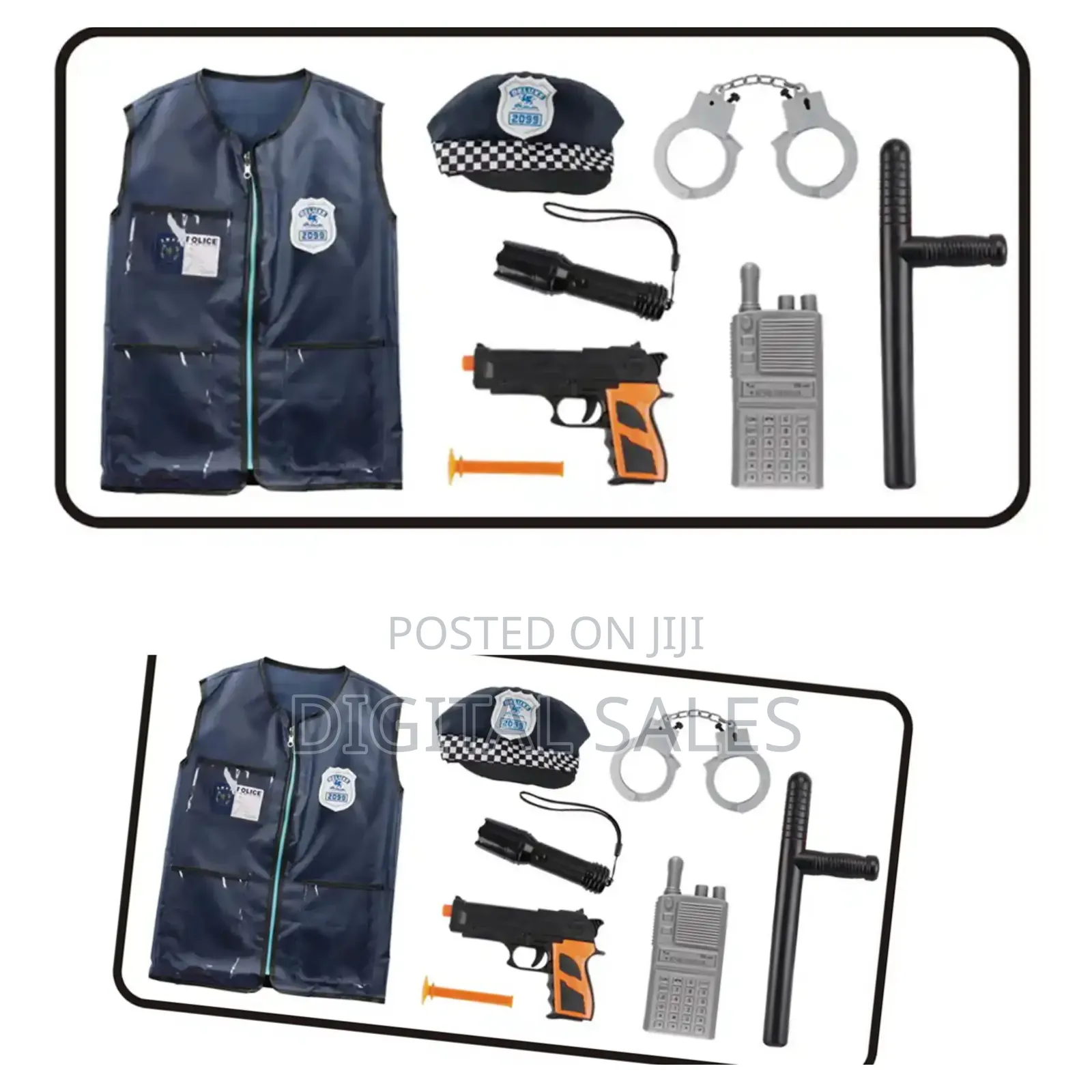 8 PCS Kids Police Patrol Costume