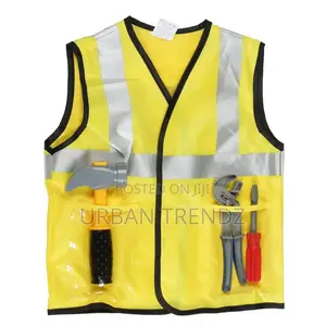 Children's Construction Worker Costume. Yellow