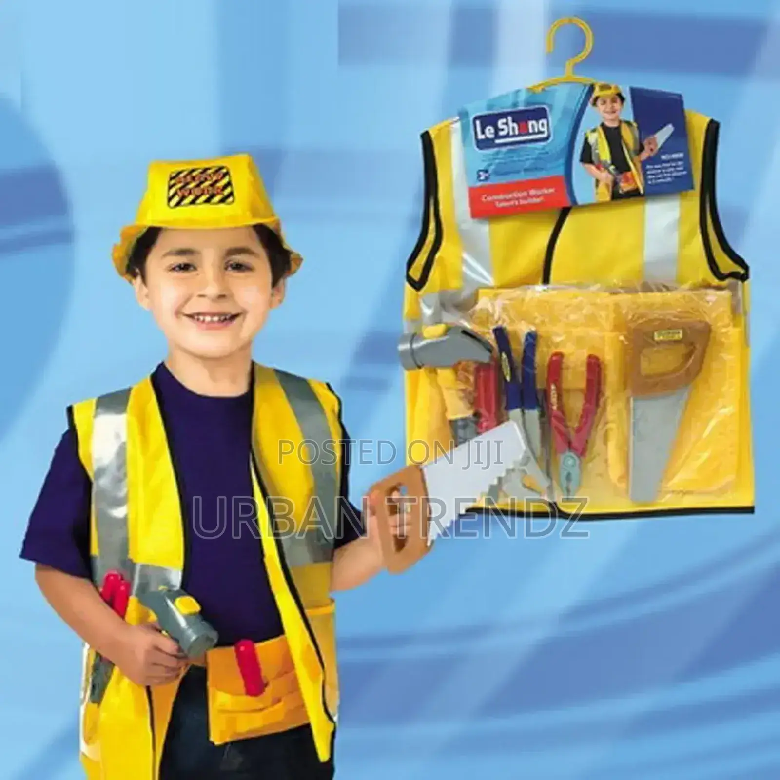 Children's Construction Worker Costume. Yellow