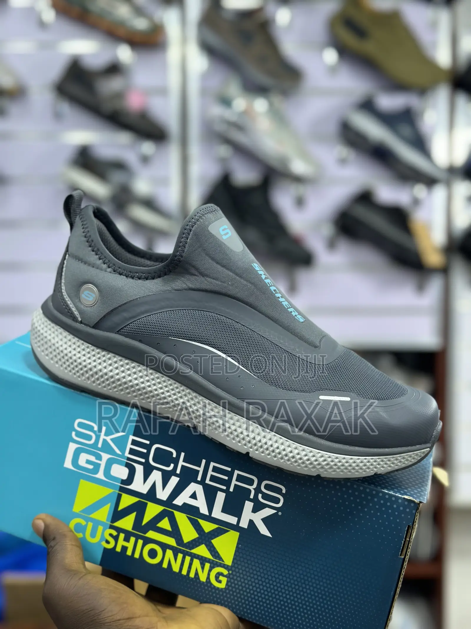 New Classic Grey Skechers Athletic Slip In’S Light Sneakers