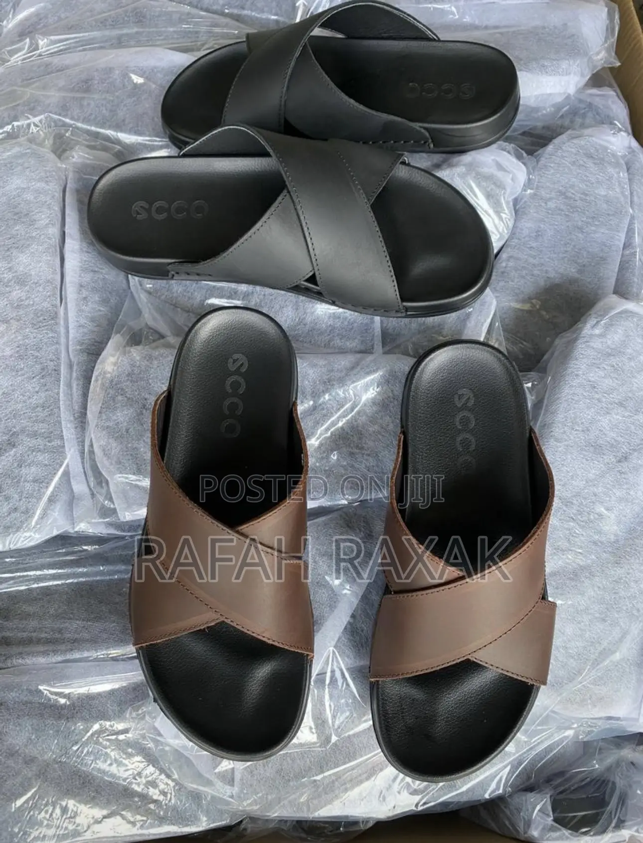 Original Classic Men’S Ecco Cross Leather Sandals