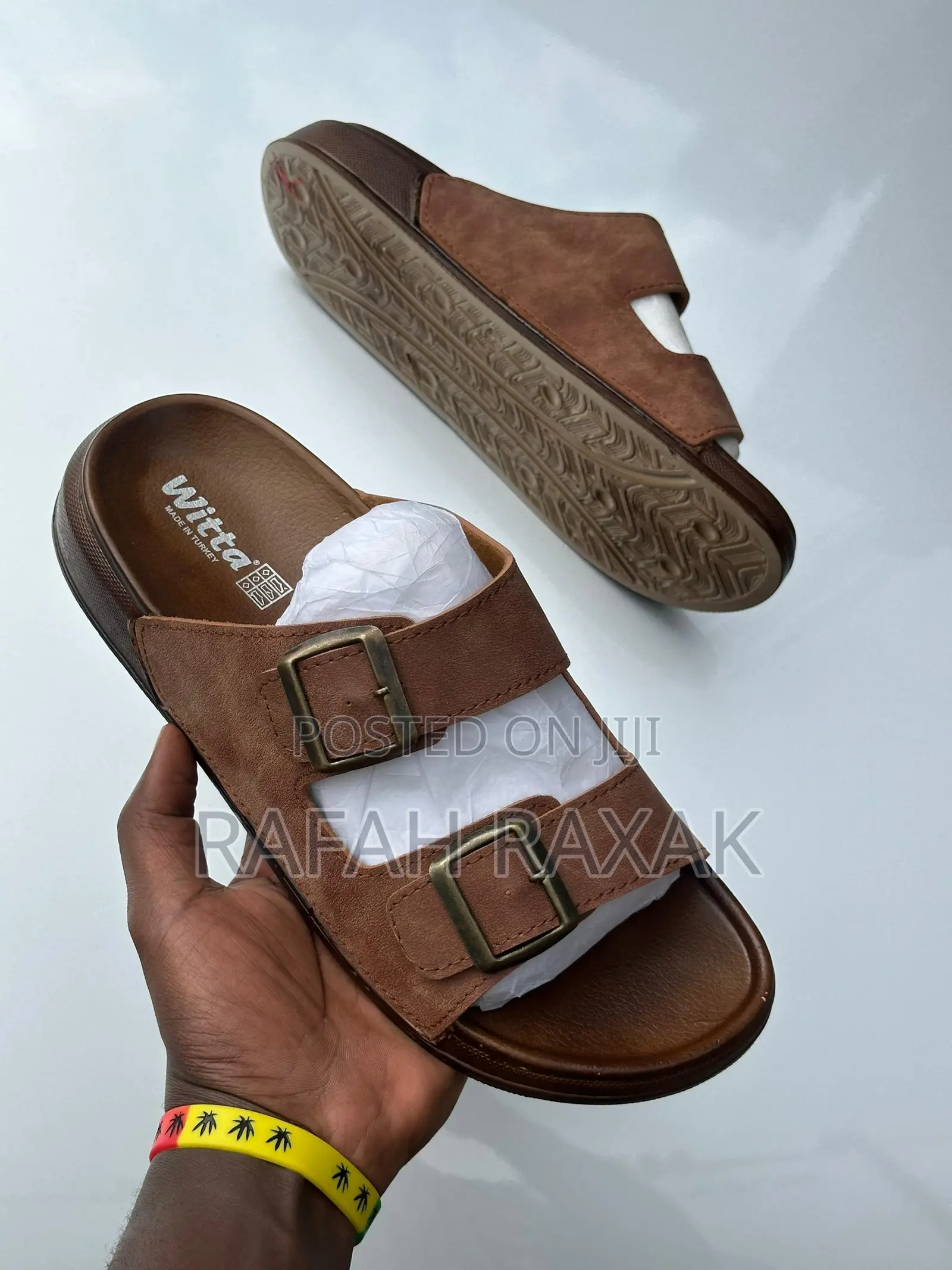 Original Men’S Brown Witta Double Strap Sandals