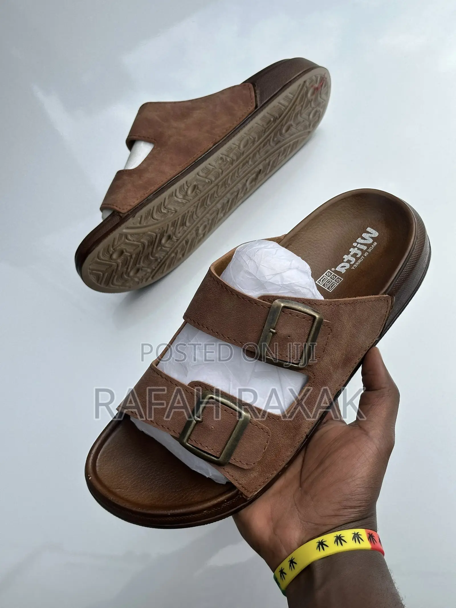 Original Men’S Brown Witta Double Strap Sandals