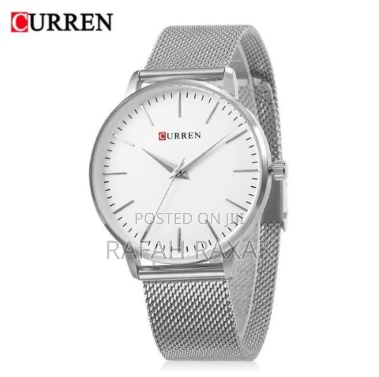 Original Classic Silver Curren Wrist Watch