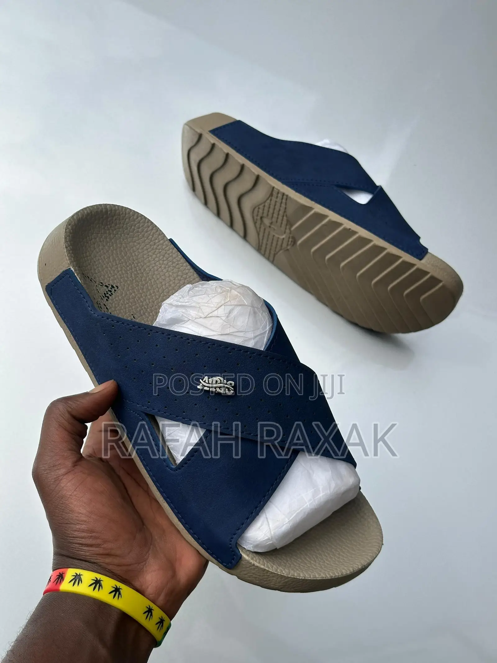 New Classic Men’S Blue Polox Cross Sandals