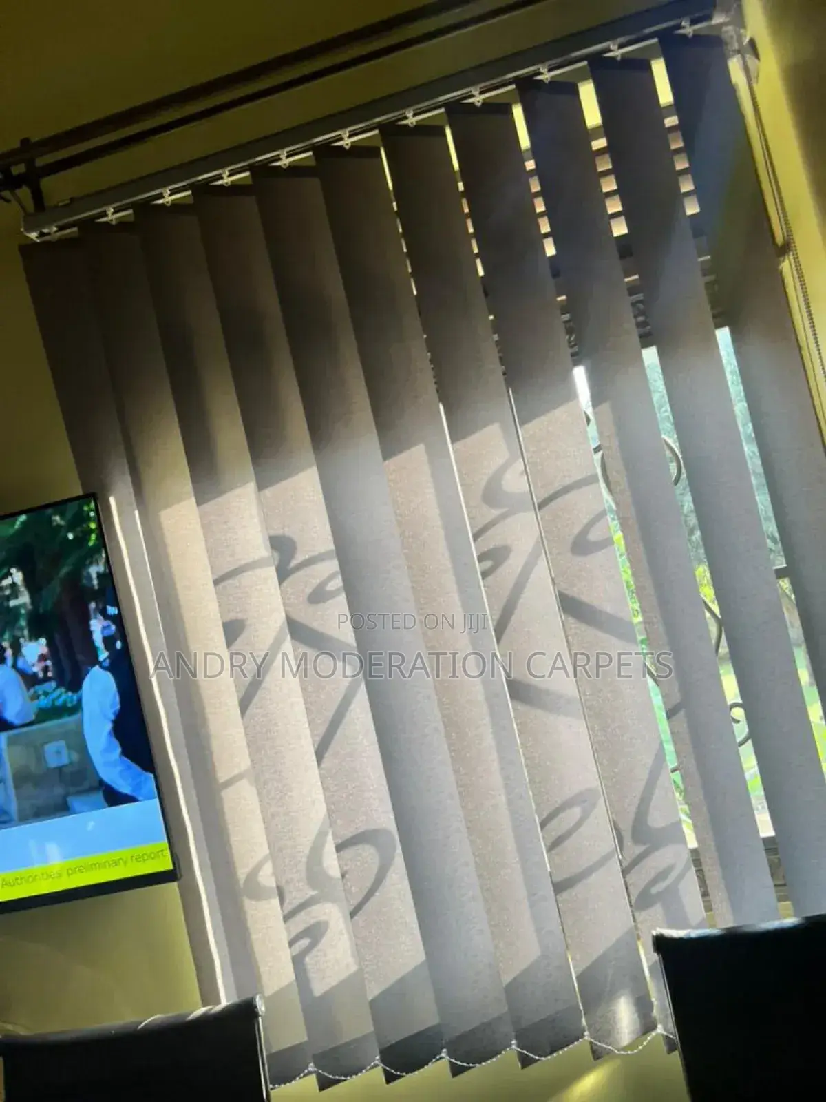 Super Dark Vertical Blind Curtains