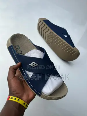 Men’S Classic Blue Strap Cross Polox Sandals