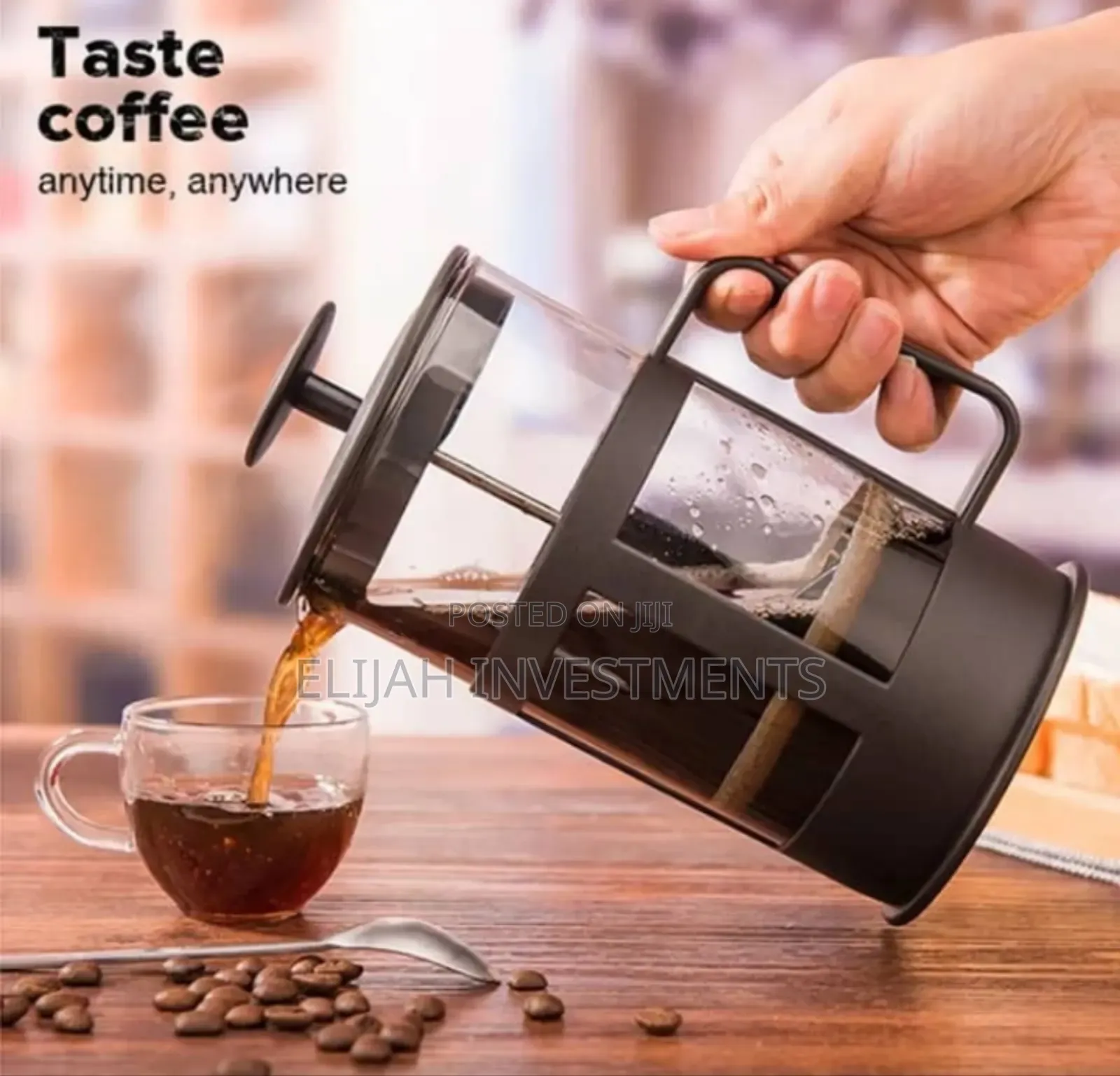 Coffee Press Cup With Fliter Double Wall Insulated Tea Maker