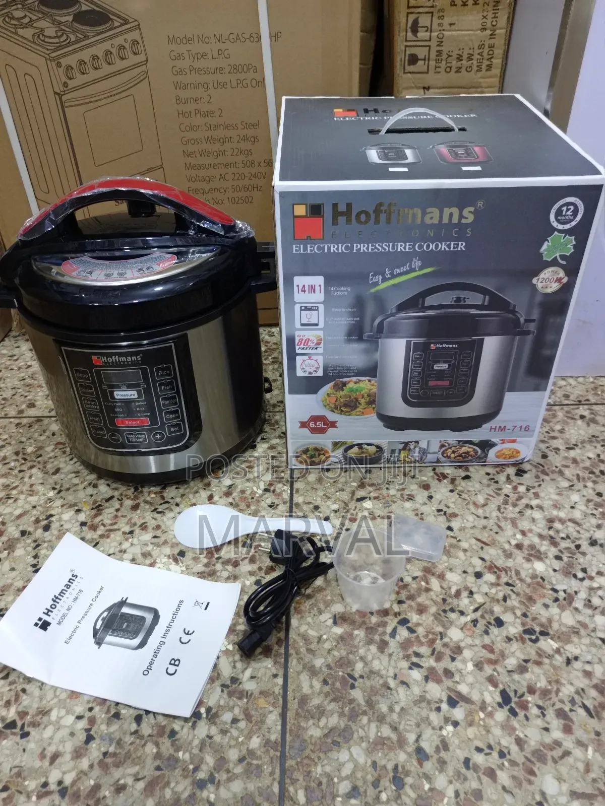 6.5l Hoffmans 14-in-1 Electric Pressure Cooker