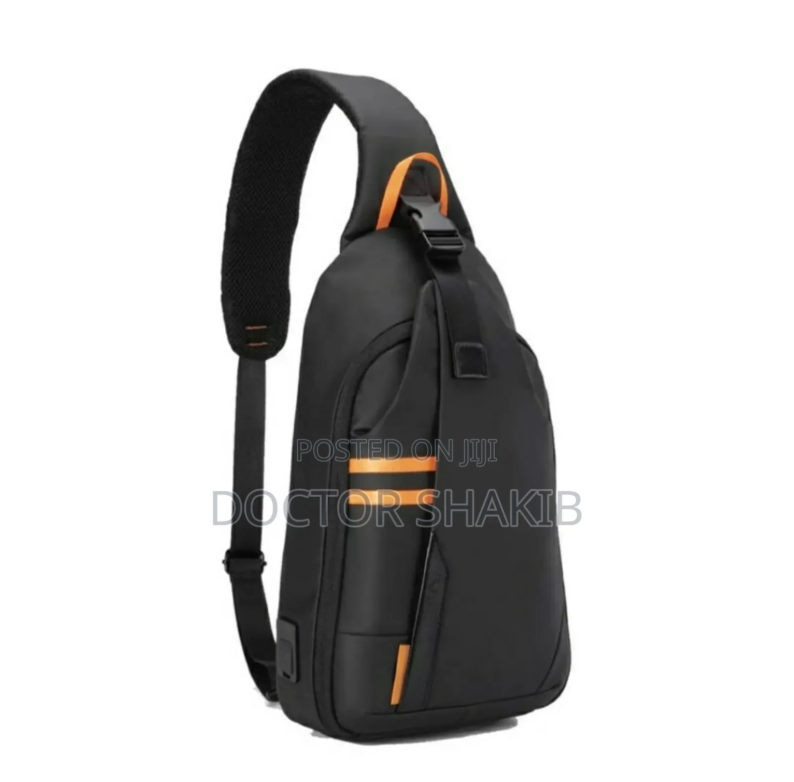 New Porodo Gaming Water-Resistant Pu Sling Bag With Usb-C