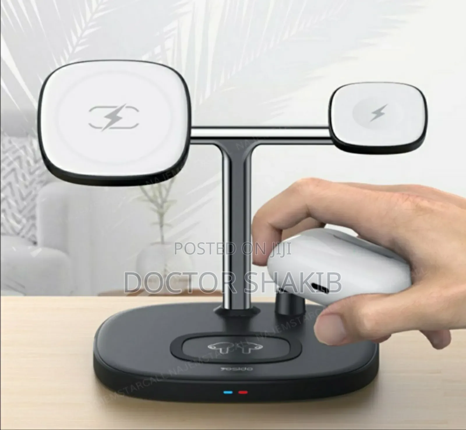 Portable Yesido 15w 4 in 1 Wireless Magnetic Charger Stand
