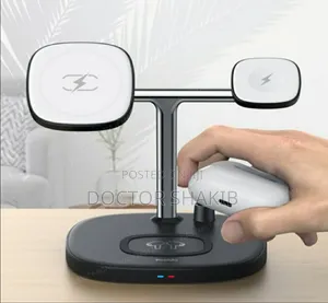 Portable Yesido 15w 4 in 1 Wireless Magnetic Charger Stand