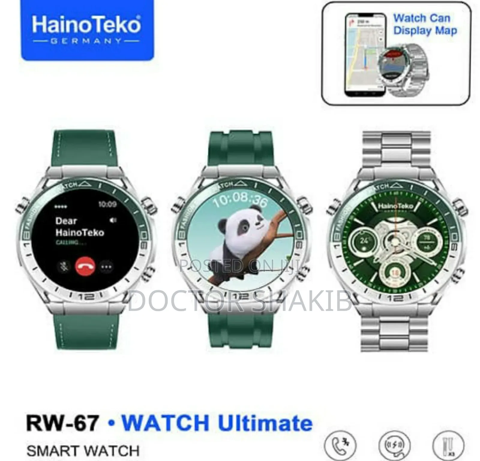 Haino Teko Germany Rw-67 Stainless Steel Fitness Watch