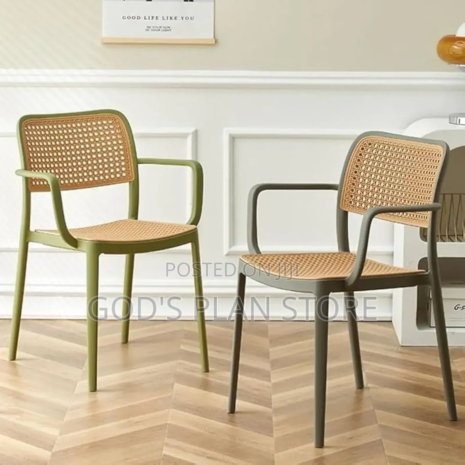 Creative Ratten Plastic Chairs for Outdoor Restaurant
