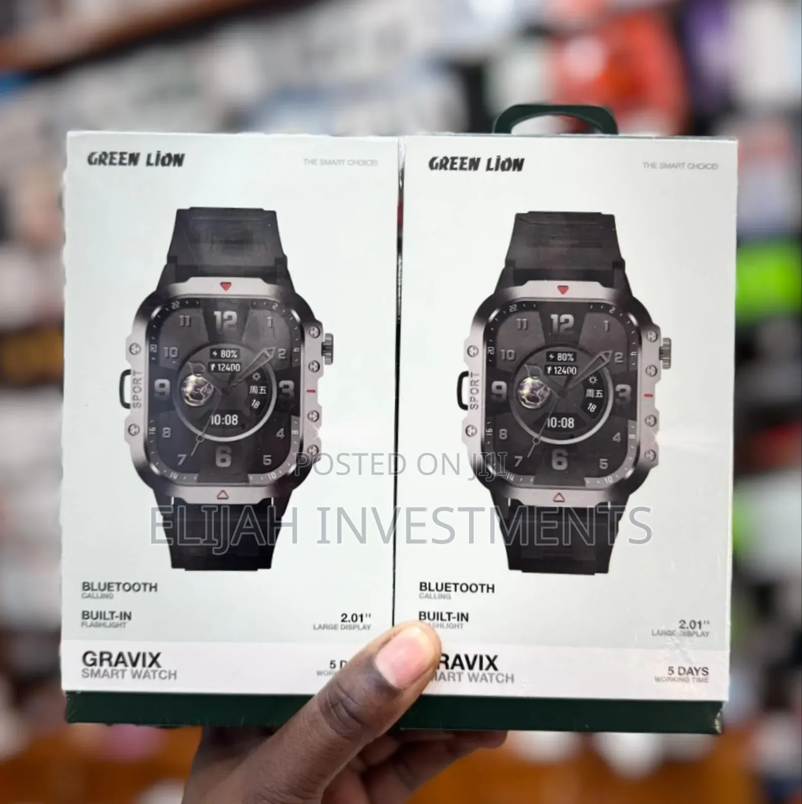 Green Lion Gravix Smart Watch - Black
