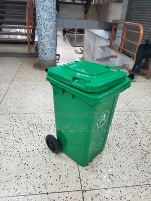 Outdoor 100litres Plastic Dust Bin Green